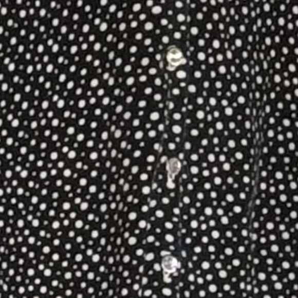 Cable & Gauge Black and White Polka Dot Cardigan - Picture 2 of 5